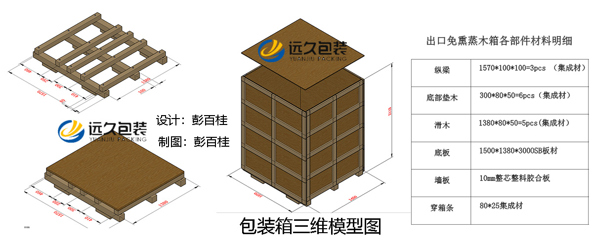 熏蒸木箱设计